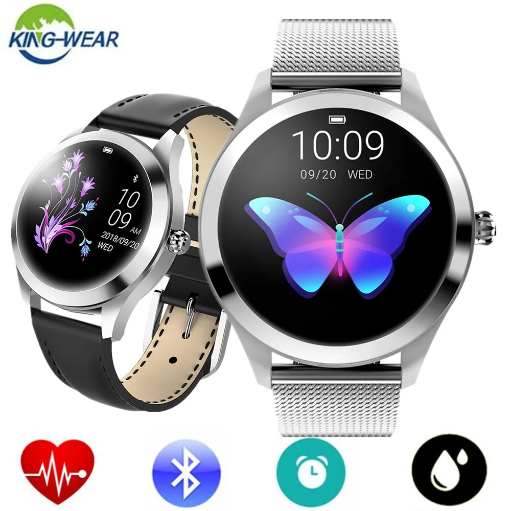 Смарт часы KingWear KW10 IP68 водонепроницаемые Bluetooth 4 0 умные монитор сердечного ритма