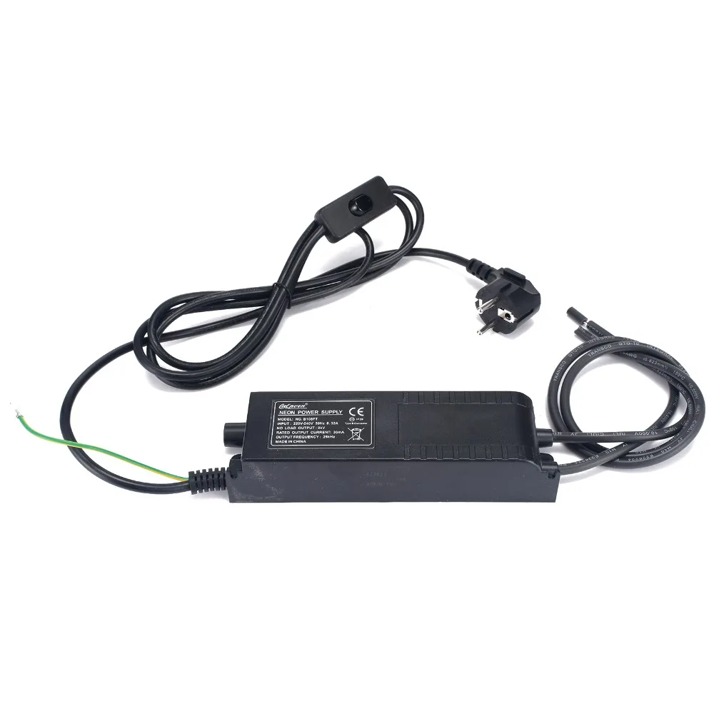 8KV 220V 30mA неоновый трансформатор черный источник питания с неоновым регулятором