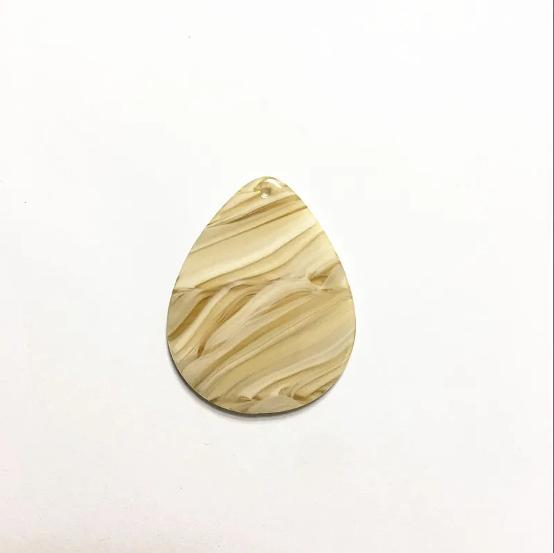 light brown Новое поступление! 40x32 мм 50 шт./лот уксусная кислота имитация мрамора в форме капли подвески для сережек/ювелирных изделий DIY(как показано на рисунке - Цвет: light brown