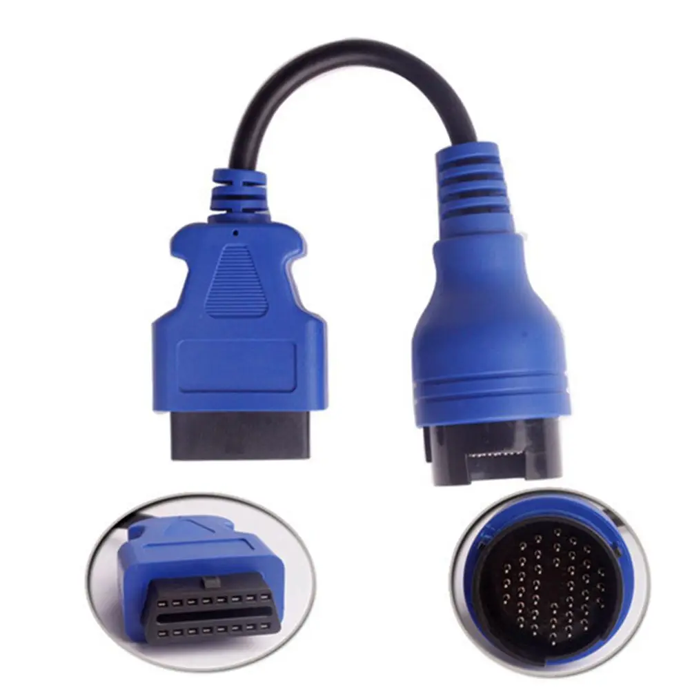 Синий PS2 38 pin кабель грузовика для Ивеко 38Pin к 16Pin кабельный разъем OBD2 удлинитель
