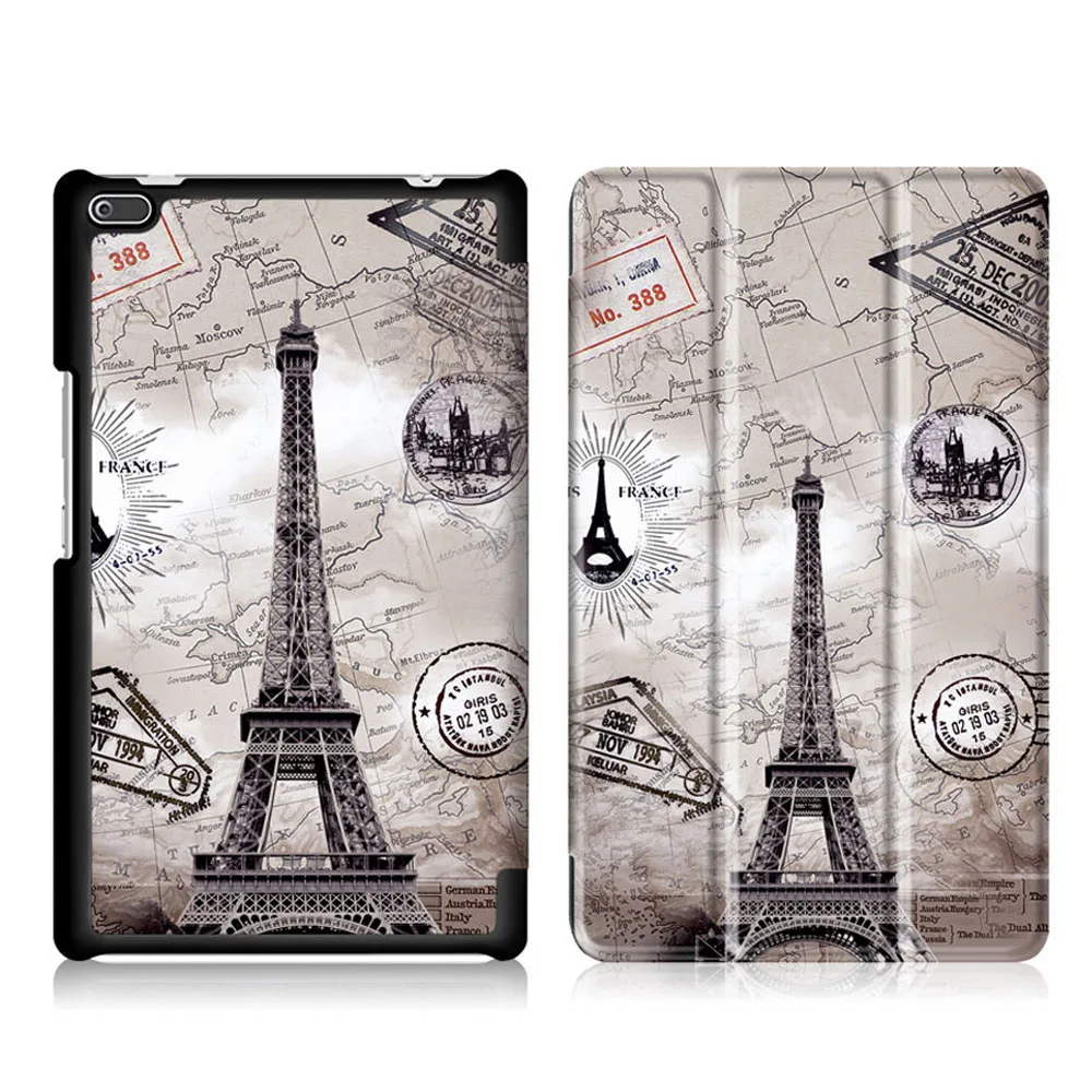 PU Leather Cover for Lenovo Tab4 Tab 4 8 8504 TB-8504x 8504F 8504N 8inch Tablet Flip Magnet Smart Case Funda+Film+Pen