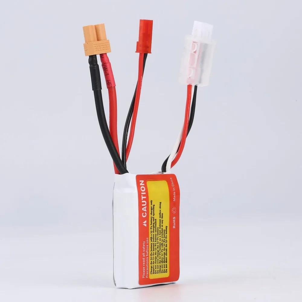 ZOP Мощность 7 4 V 75/70C 1100/450 мАч 2 S 1 P Lipo Батарея JST XT60 штекер Перезаряжаемые для