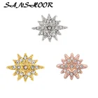 SANSHOOR North Star Keeper Slide Charms 1,4*1,0*0,6 см, кожаные браслеты с цепочкой для ключей, ожерелье с подвеской, женские подарки, 6 шт.