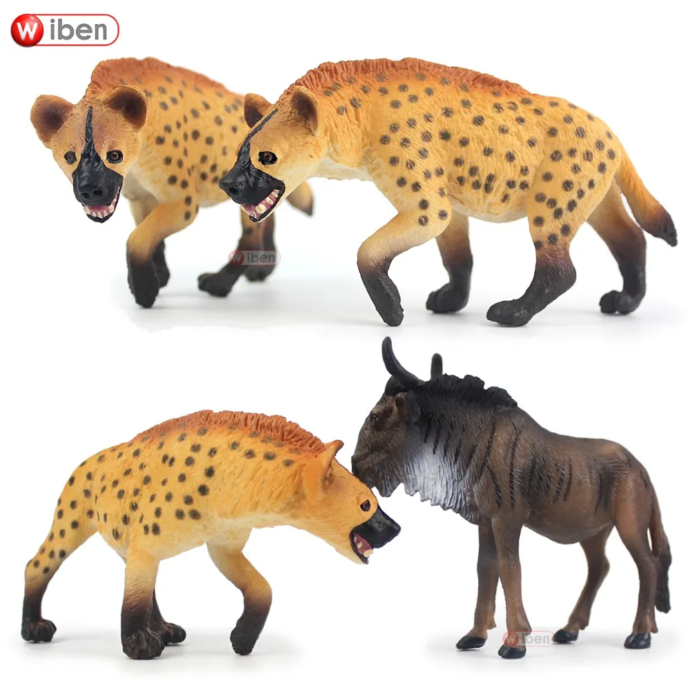 Вибен гиена Wildebeest имитация моделей животных экшн игрушки фигурки высокое