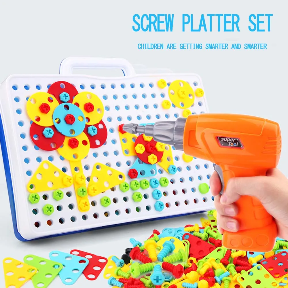 Детские игрушки развивающие набор винтов для творчества игрушек пластиковый