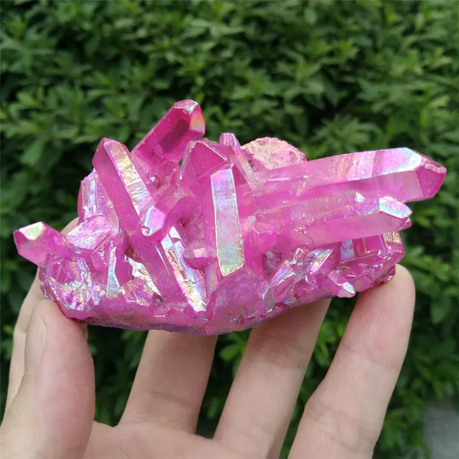 Кристаллический кластер Titanium Aura-Радужный кварц кристалл-идеально подходит для