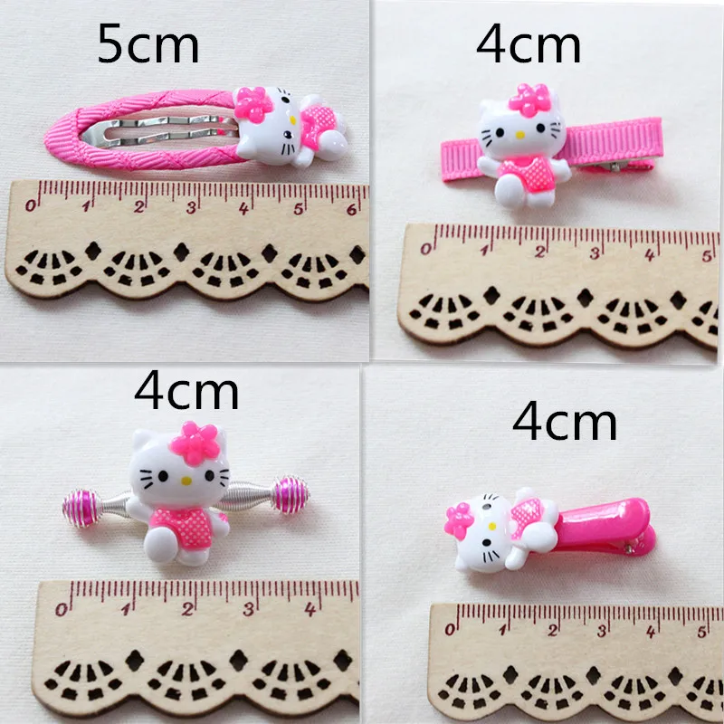 Модная детская Головные уборы 10 шт./компл. рисунок «Hello Kitty» Заколки для волос резинки Эластичная лента Женские аксессуары для волос заколки резинки для волос для милого малыша