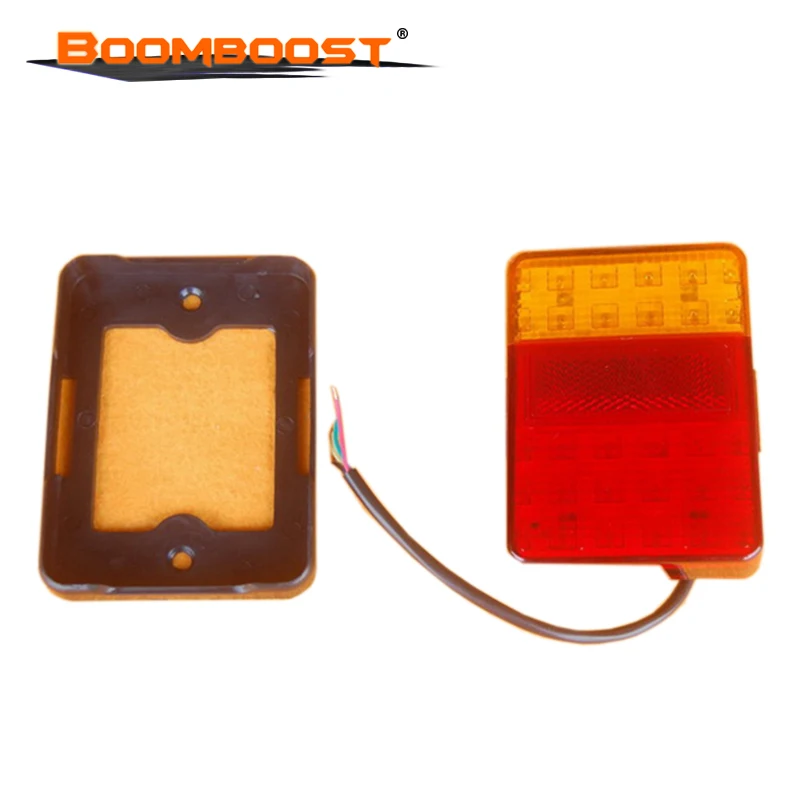 30 LED Red Amber Rear Tail Light Accessories Lights Warning 2PCS For Trailer Truck Boat Taillights 12V Waterproof | Автомобили и