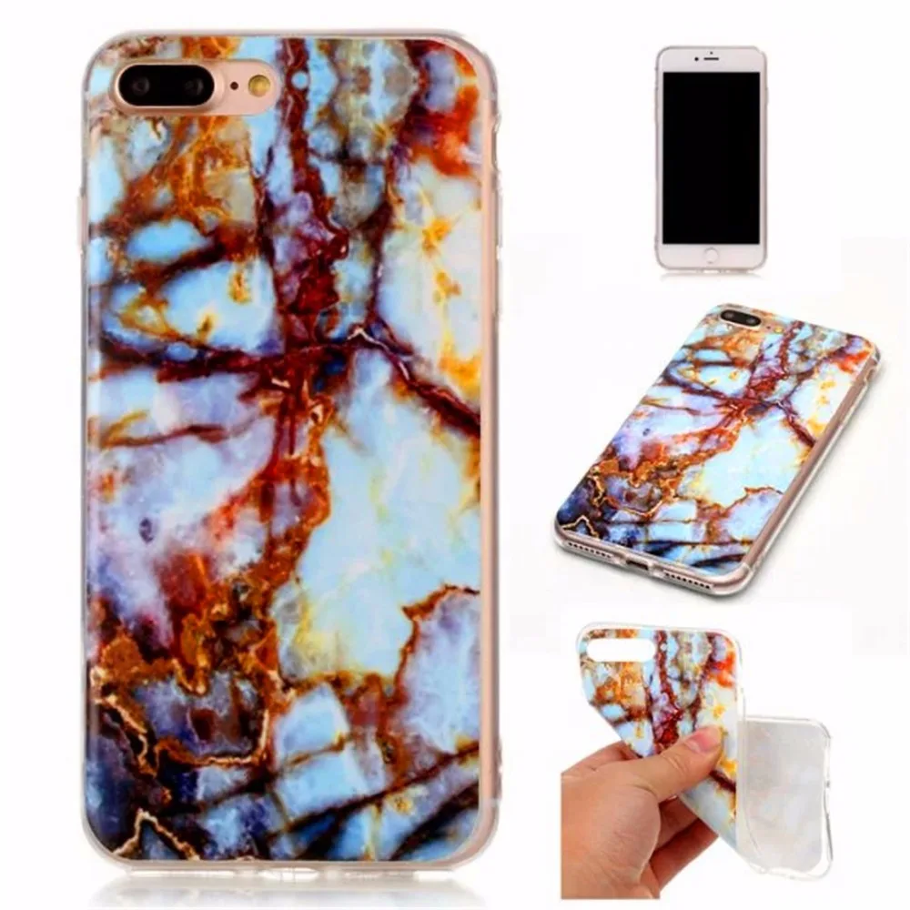 Гранитный мраморный камень картина Мягкий ТПУ чехол для Appie iPhone 5C 5 5S SE 6 6S 7 8 plus
