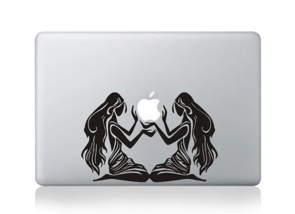Крутая стильная ПВХ наклейка для ноутбука Apple Macbook Air Pro retina 11 13,3 1" частичная наклейка для компьютера Macbook виниловая наклейка - Цвет: MB-black-Part C(184)