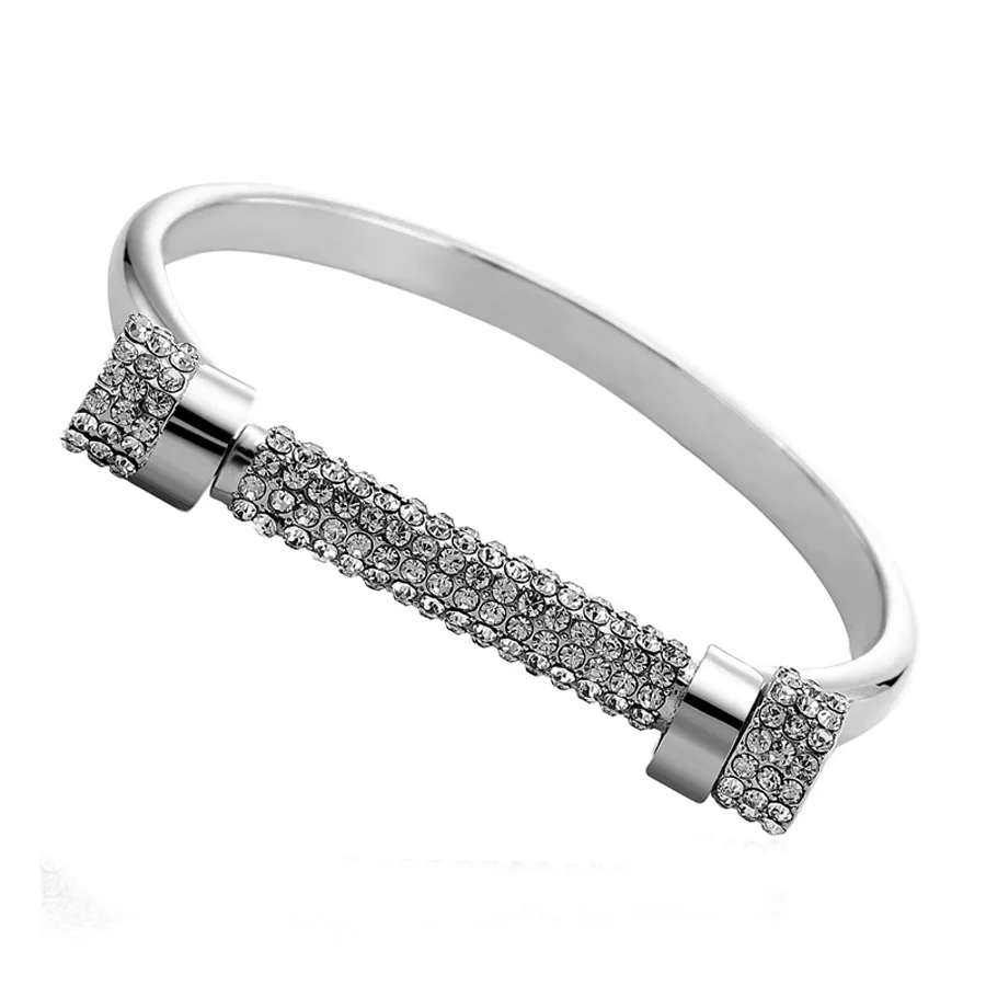 Женский Браслет манжета с подвеской браслет на запястье кристаллами