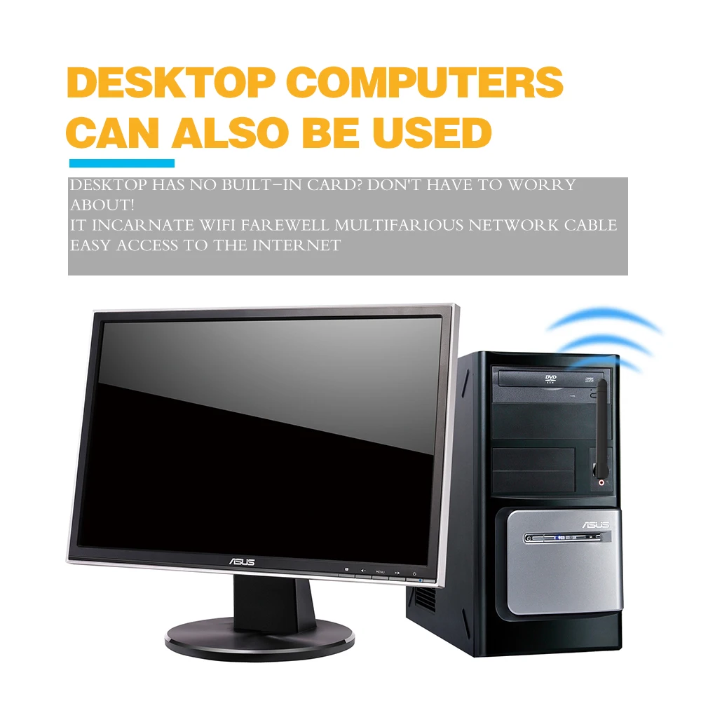 Ralink RT5370 беспроводная сетевая карта 802,11 b/g/n USB 2,0 WiFi 2,4 ГГц 150 Мбит/с LAN адаптер с поворотная антенна