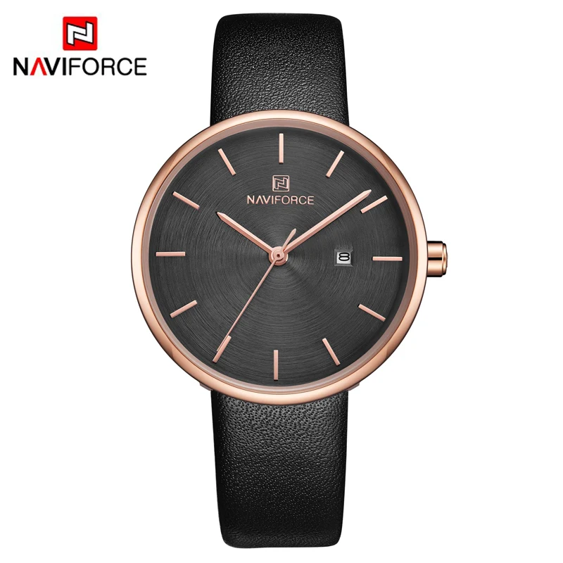 NAVIFORCE женские часы Топ люксовый бренд женские модные повседневные кварцевые часы Классический Простой стиль наручные часы Relogio Feminino - Цвет: RG B B