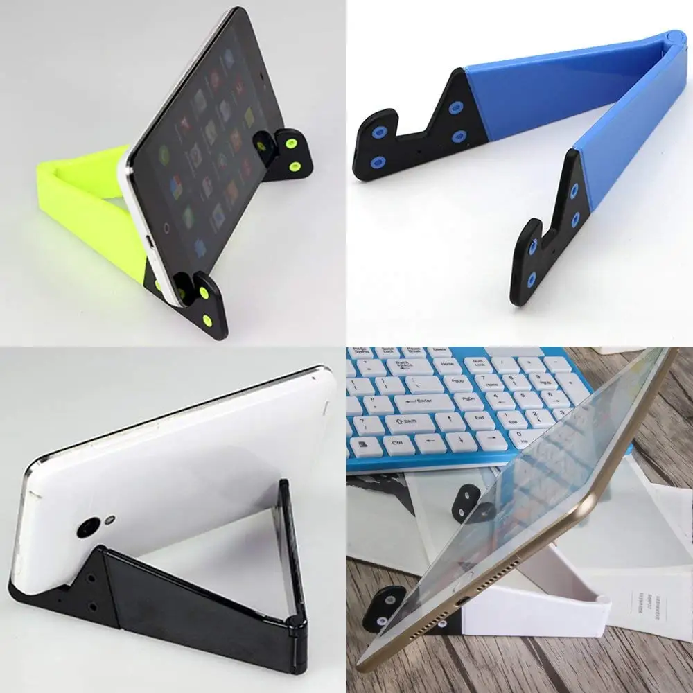 universal colorful mobile phone holder portable foldable v model desktop stand mount holder cradle for iphone 7 8 samsung xiaomi free global shipping