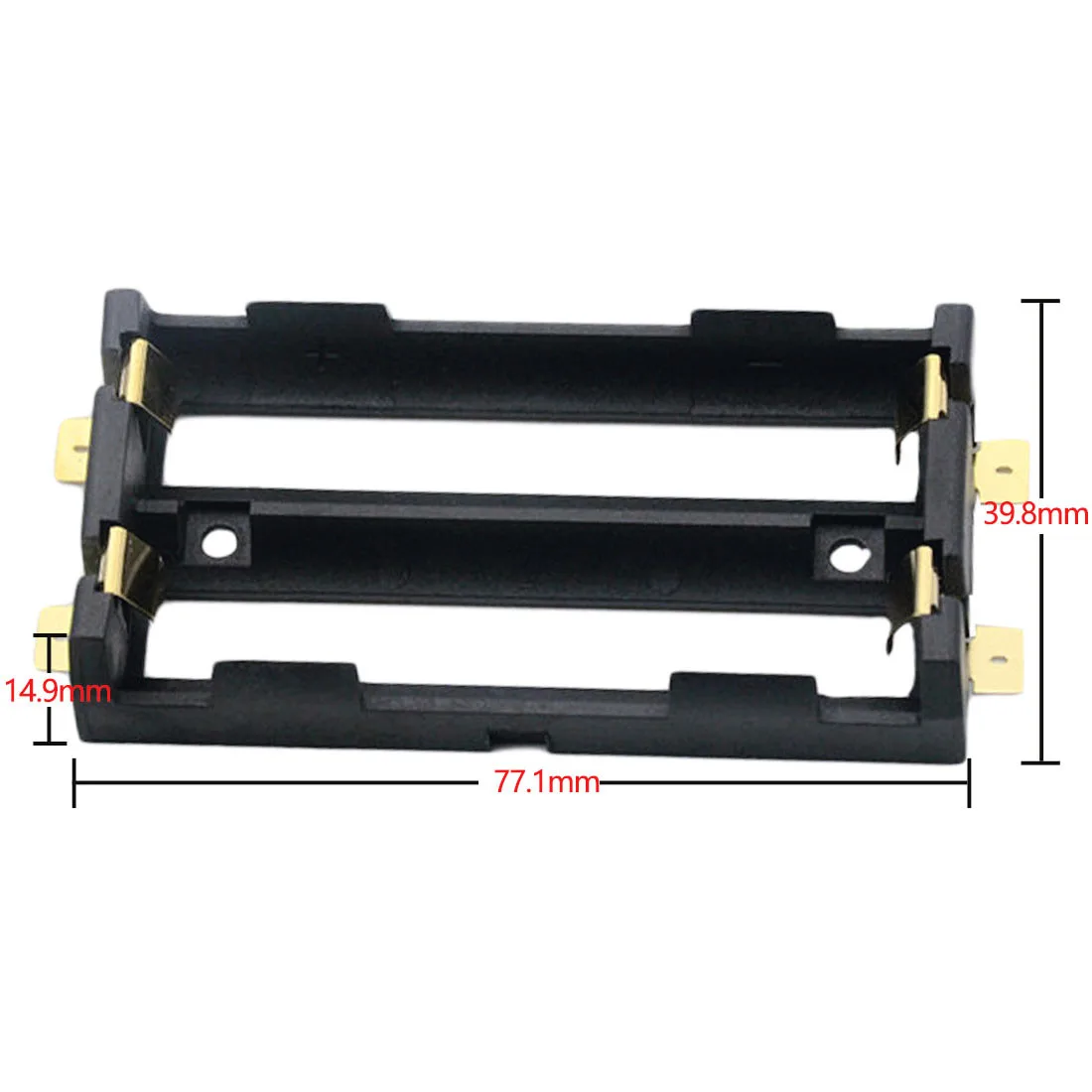 1 шт./лот высокое качество 2X18650 Батарейный держатель SMD SMT батарейный блок с