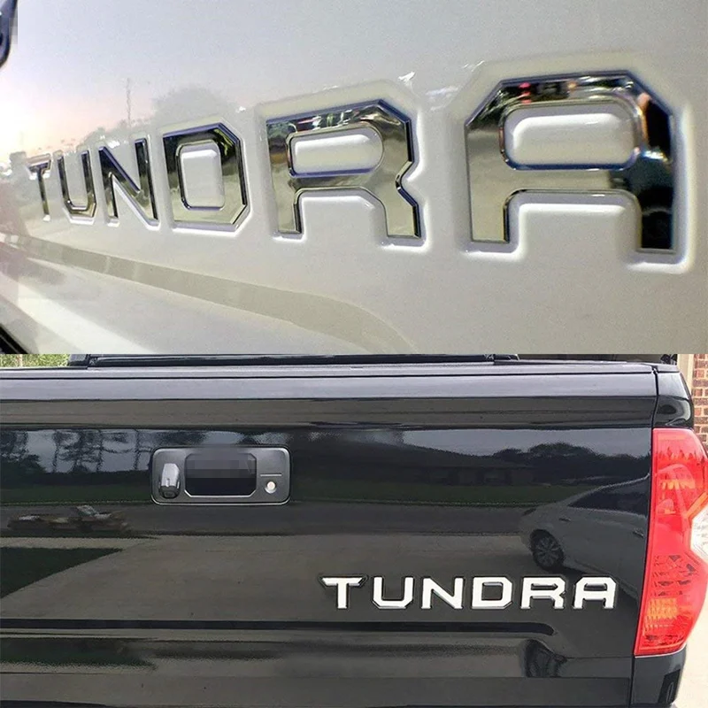 Для Toyota Tundra 2014 2018 вставные буквы хром серебристый матовый черный автомобильные