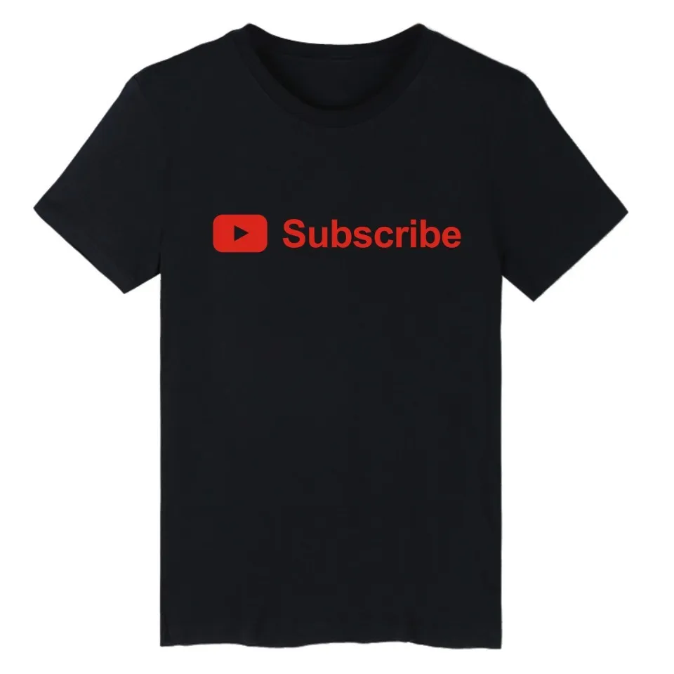 Футболка с принтом Youtube мужская и женская футболка в стиле Харадзюку роскошная