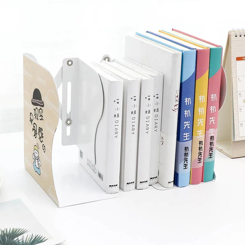Мультяшные металлические книжные концы красочный стиль книга стоящая Растяжка Регулируемая подставка для книг Блокнот-органайзер офисный Органайзер инструмент