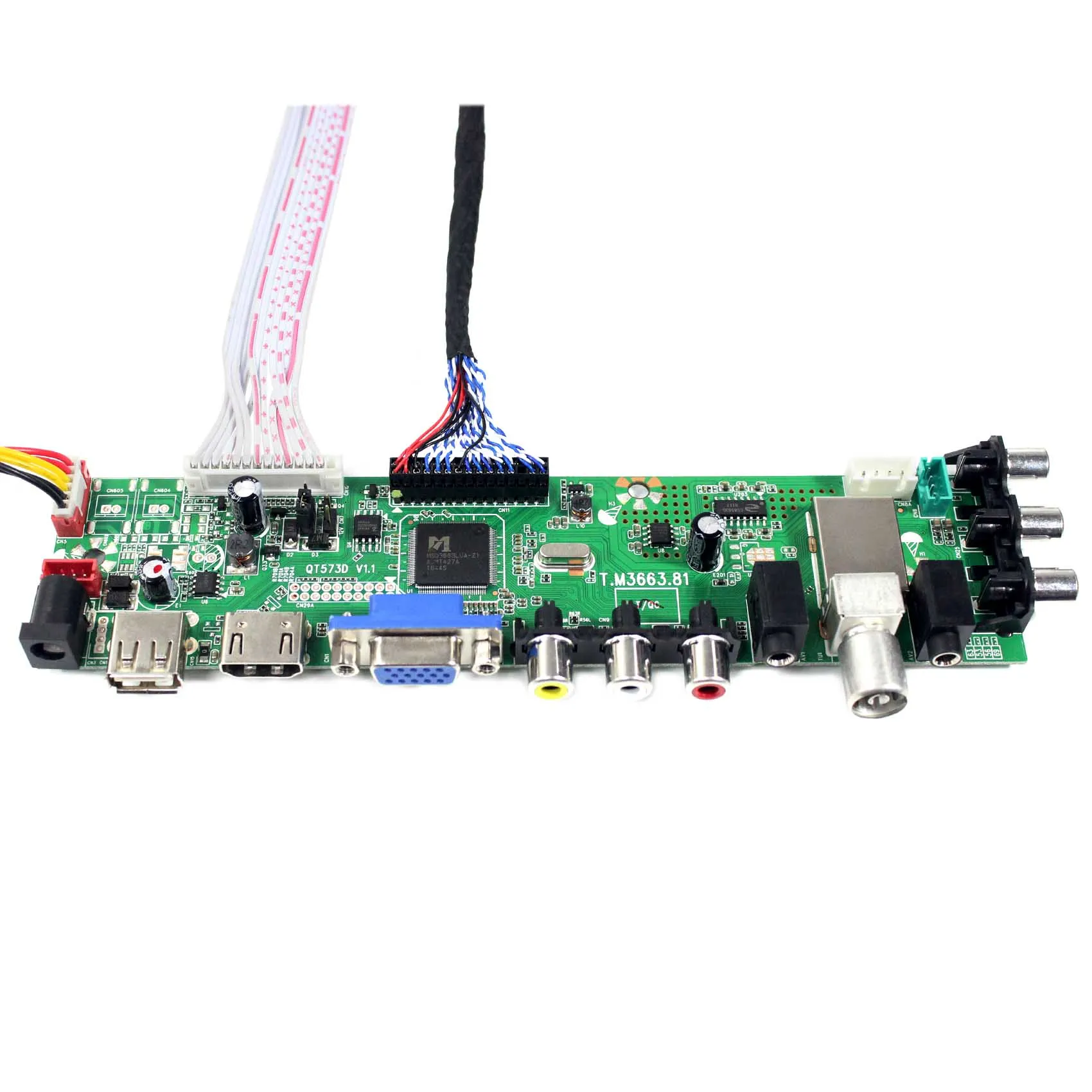 HD MI VGA AV USB ATV DTV LCD Controller Board work for 21.5 23 inch 1920x1080 4CCFL 30pin LVDS LM230WF1 LTM230HT01 LM215WF1 | Электроника