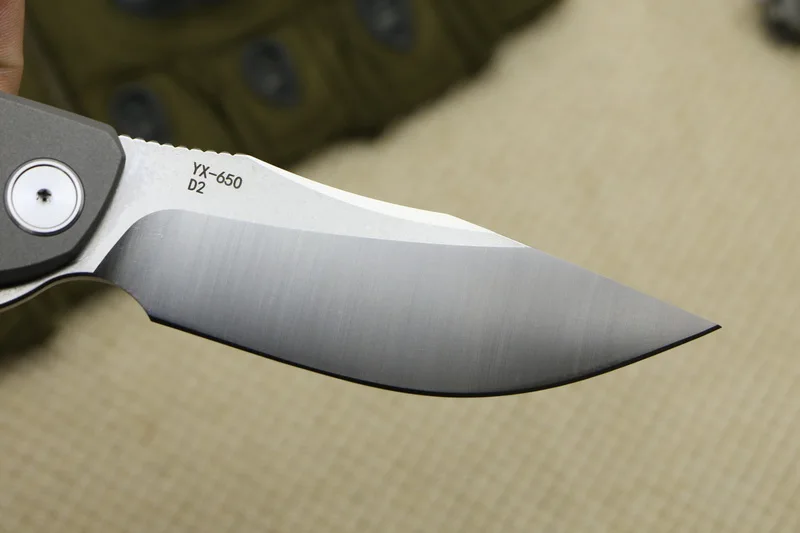 Складной нож LOVOCOO из титанового сплава для охоты и кемпинга с керамическим