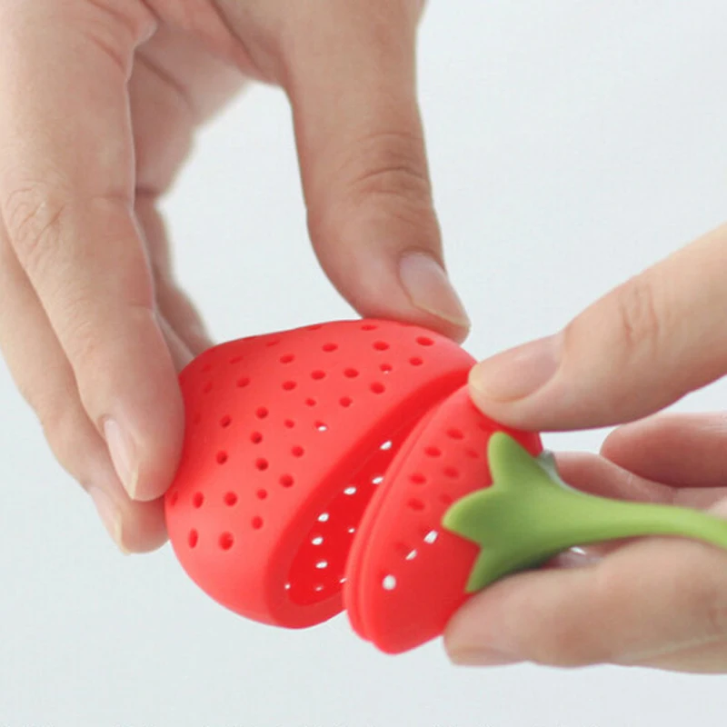 WALFOS силикагель клубника Чай мешок-сито мяч палочки свободные травяная специя