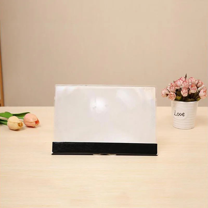 HD 12 Inch Leather Case 3D Magnifying Glass Anti-Reflective Eye Mobile Phone Screen Amplifier 3D Video HD Amplifier