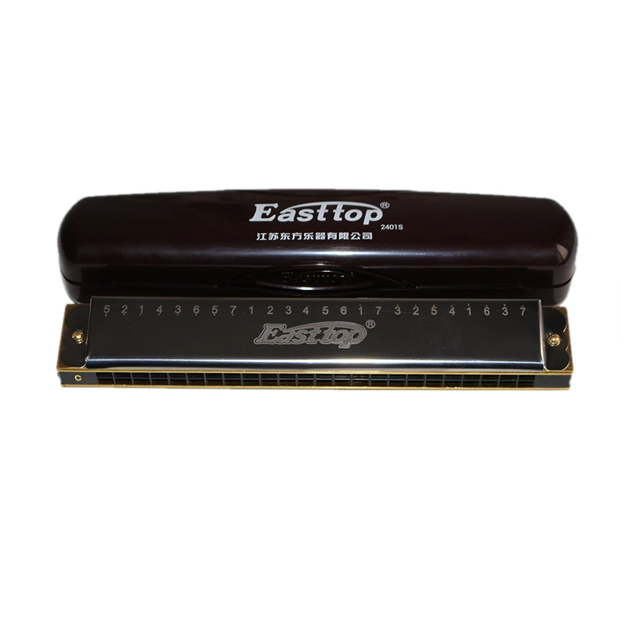 Высокое качество Easttop полифоническая гармоника с 24 отверстиями|Губная гармошка| |