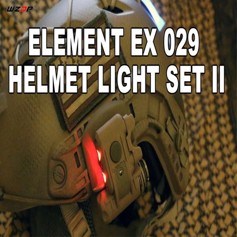 WZJP элемент EX029 SF шлем свет Набор GEN 2 Военный Тактический белый или красный
