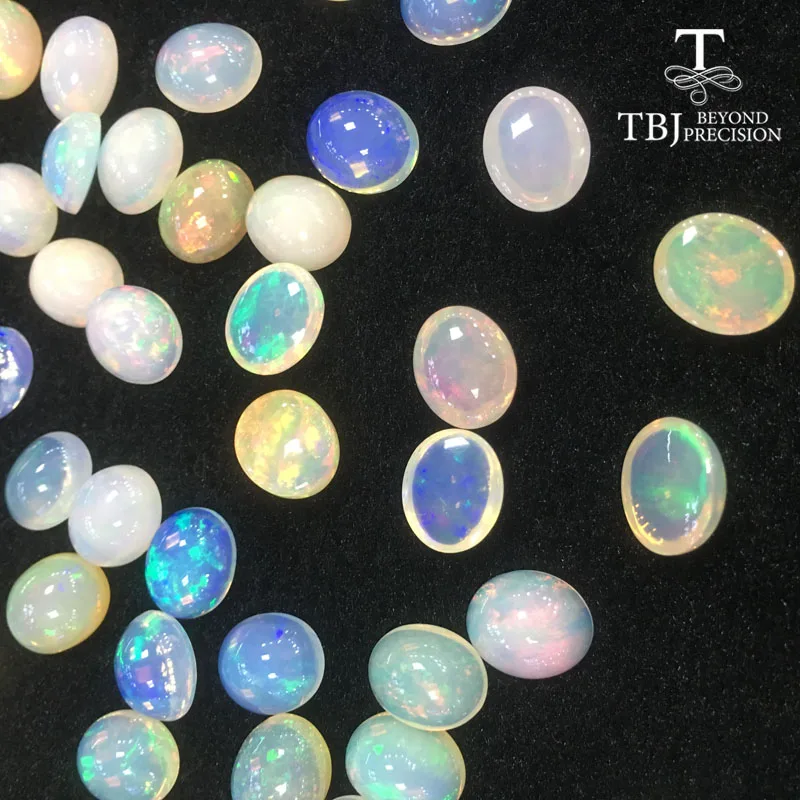 TBJ, натуральный Эфиопский Опал хорошего качества Овальный 10-12 мм 3.65ct свободные драгоценные камни для ювелирных изделий diy