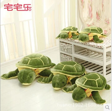 Подушка плюшевая в виде зеленых морских черепашек 45 см | Игрушки и хобби