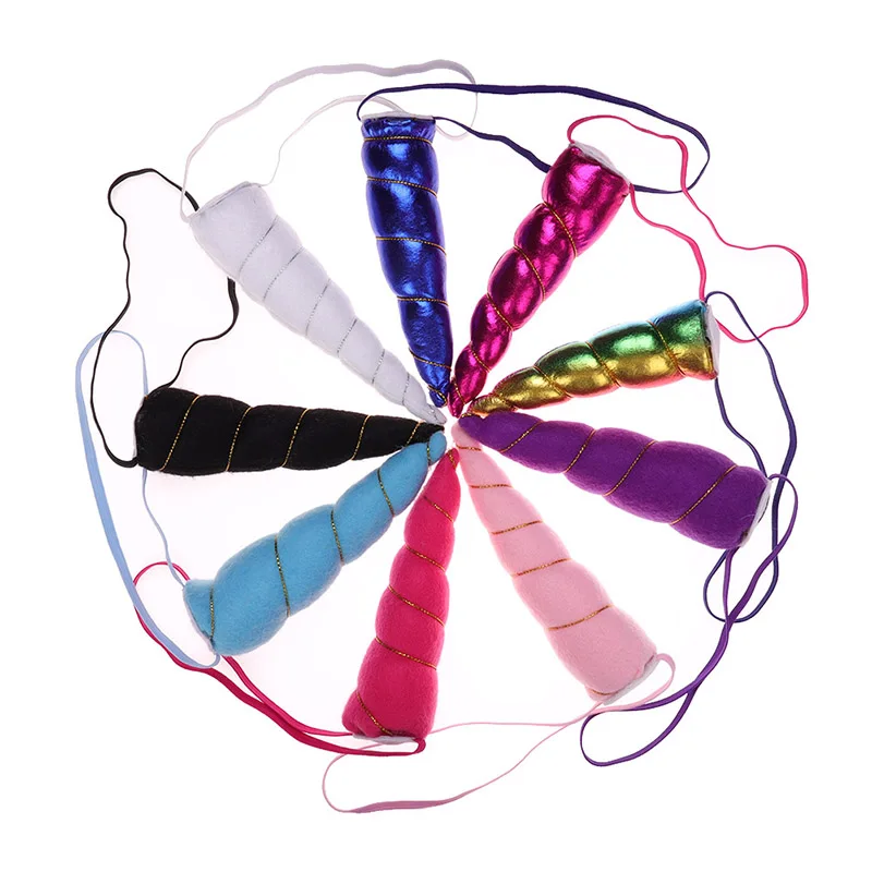 Модная повязка на голову с рогами единорога милый костюм для девочек головной