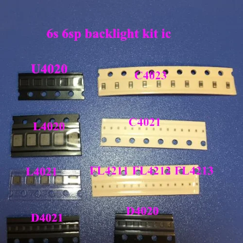 10 комплектов (110 шт.) Набор для фиксации подсветки iPhone 6S ic U4020 + катушка L4020 L4021 диод