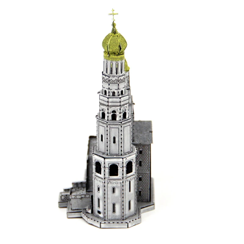 3D DIY металлическая головоломка Ivan Great Bell Tower лазерная резка пазлы лучшие подарки