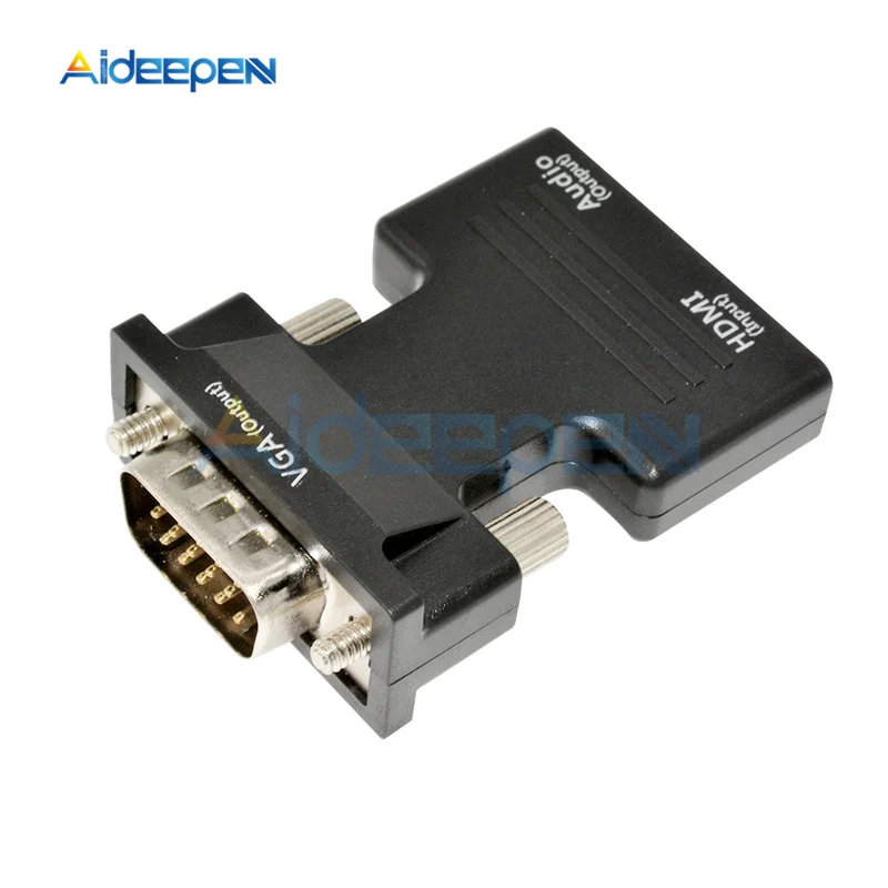 Кабель преобразователь hdmi vga 1080P с переходником Мама папа|Соединители| |