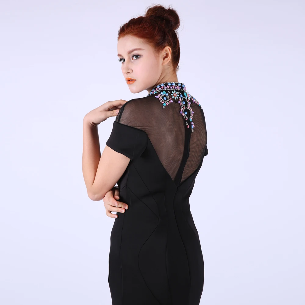 Vestidos De Festa Largos elegantes вечерние платья 2019 длинные Черная Русалка для вечеринок