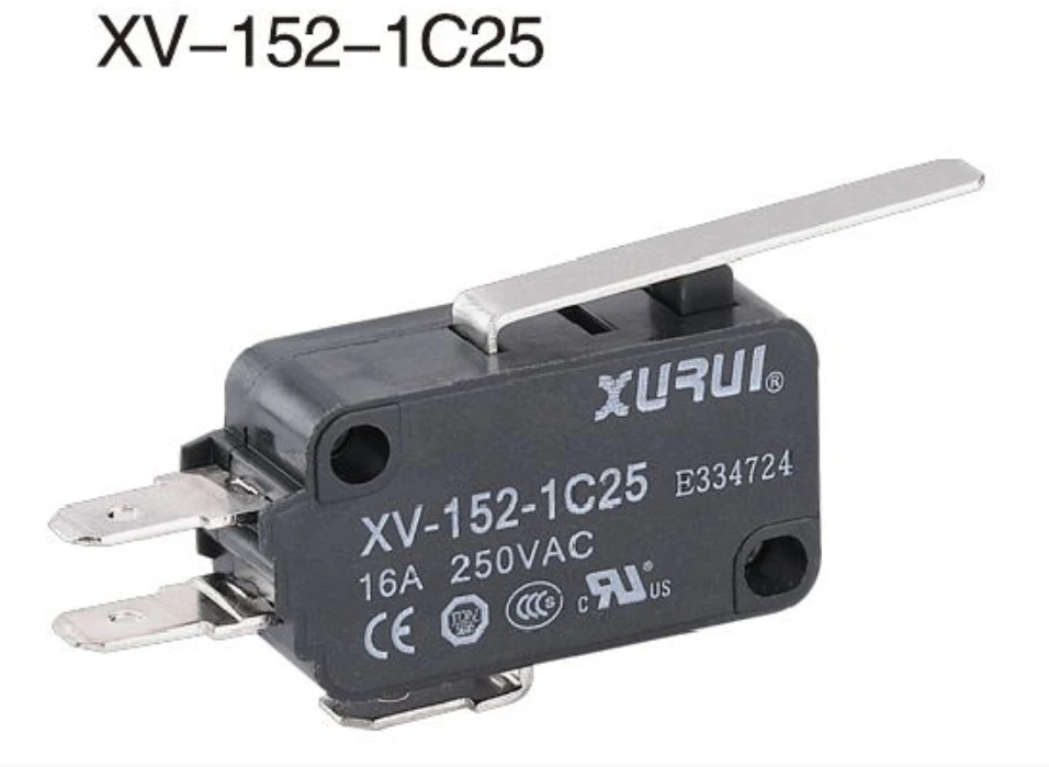 2 шт. высококачественные микропереключатели 16 А 250 В рукоятка Piovt SPDT 1C(1NC/1NO)