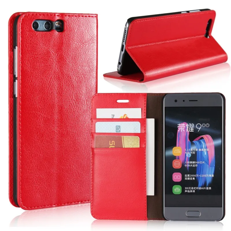 Flip Cases For Huawei Honor 9 Honor9 Leather Wallet Case Cover Etui Hoesje Coque Funda Capinha Carcasa Capa Card Slot TV Stand | Мобильные