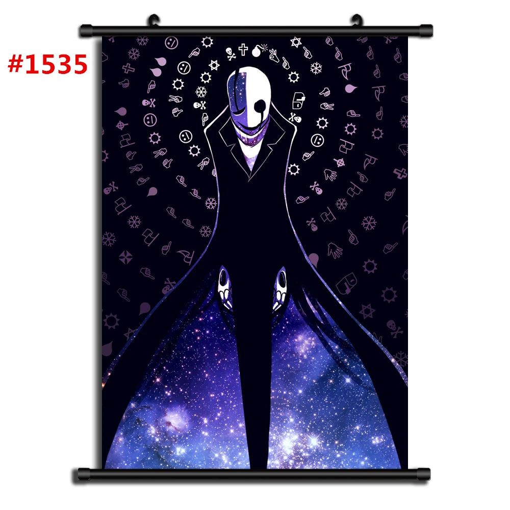 1535 Undertale Аниме Манга настенный плакат свиток B - Цвет: 1535