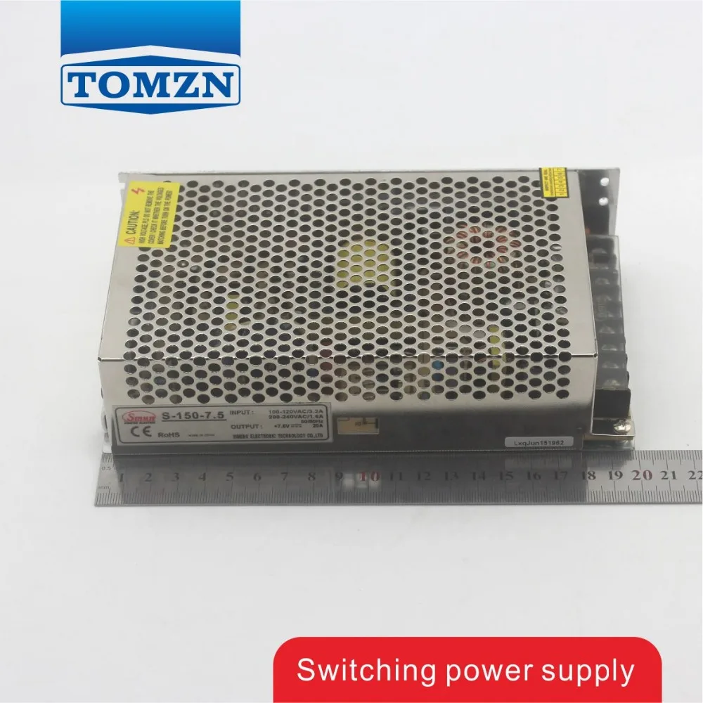 150W 7 5 V 20A одиночный выход импульсный источник питания для светодиодной полосы