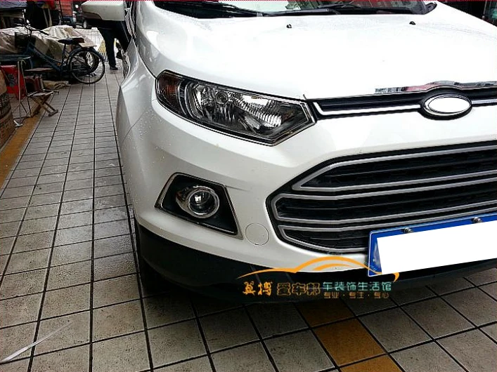 Передняя решетка для Ford EcoSport 2013 2014 2015 2016 ABS хромированная с отделкой капюшона
