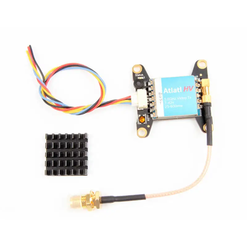 Holybro Atlatl HV 5 8G 40CH Raceband 15 mW/25 mW/100 mW/200 mW/400 mW/600 mW передатчик для телеметрии MIC I RC модели