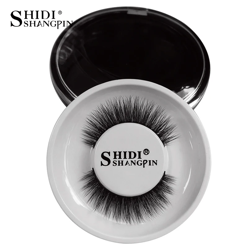 SHIDISHANGPIN 3d mink false eyelashes hand made makeup eyelash natural long extension 1 pair lashes 10 mm #43 | Красота и здоровье