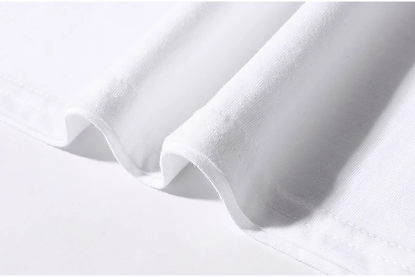 Новинка 2019 Однотонная футболка для отдыха мужские черные и белые футболки из 100%