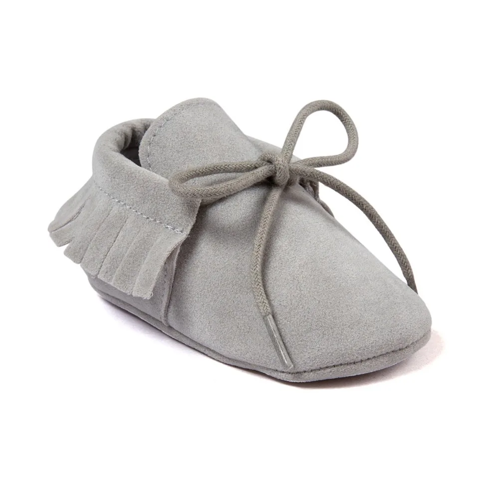 Серые кроссовки из нубука для маленьких мальчиков детские мокасины популярные