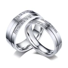 Обручальные кольца для женщин и мужчин, модное серебристое кольцо с фианитами, романтическое, вечная любовь, обещание, кольцо на палец, бижутерия
