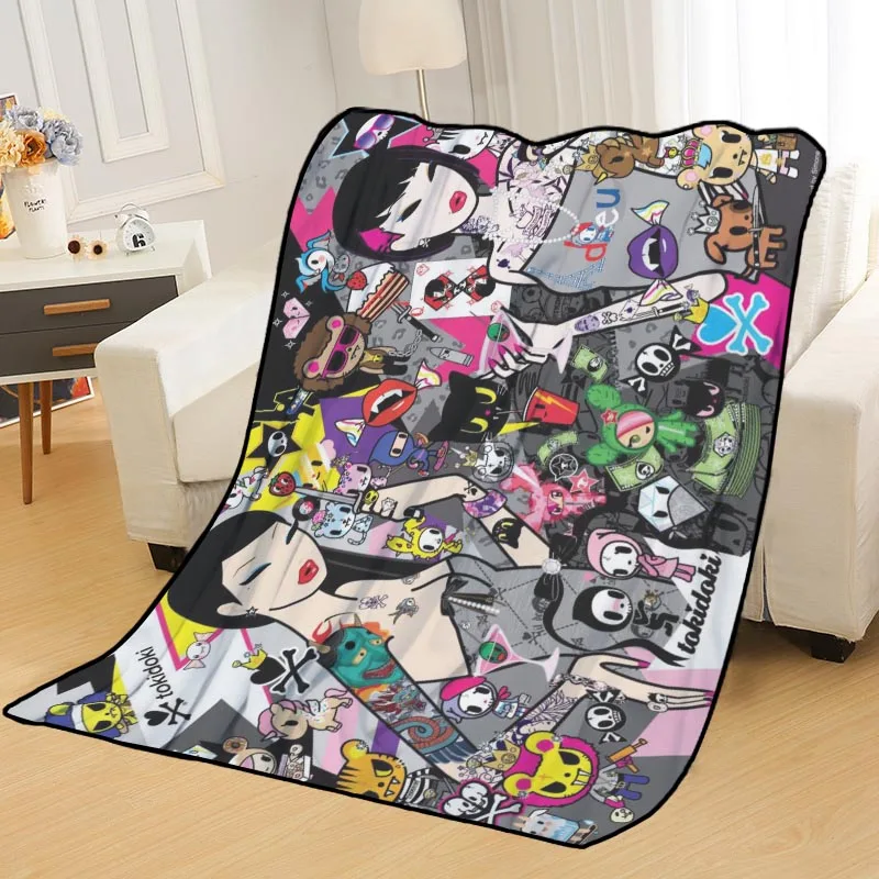 Новое поступление Tokidoki одеяло с принтом мягкое для дома/дивана/офиса портативное