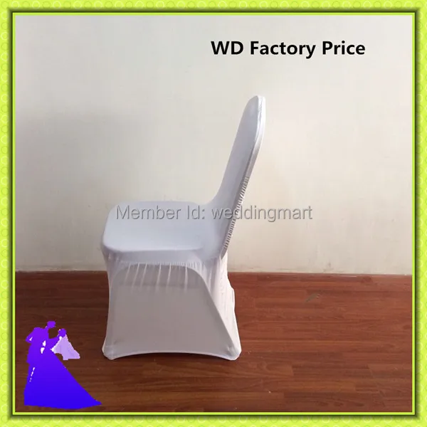 100pcs white spandex wedding chair covers from china nantong decoration free shipping | Дом и сад
