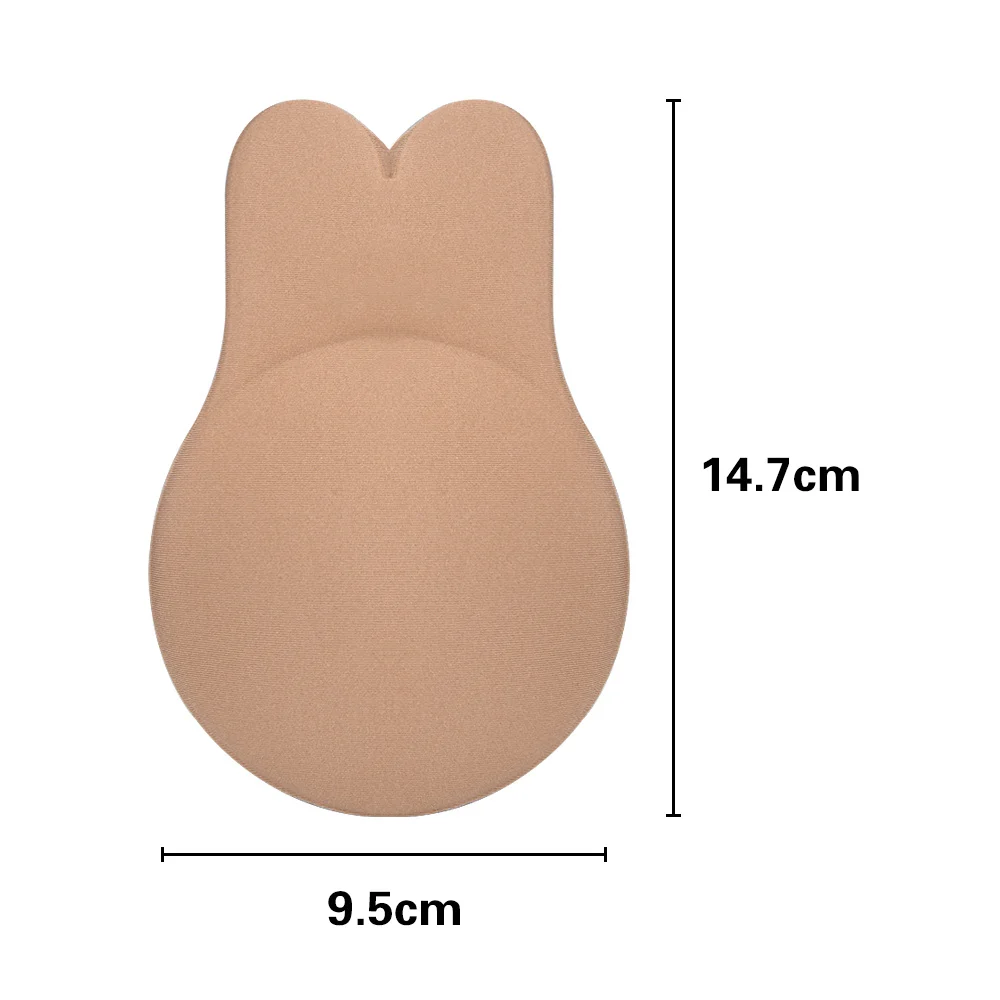 Beige 9.5cm Подтягивающая грудь Лента Нижнее белье Сексуальное белье аксессуары для женщин многоразовые силиконовые пуш-ап груди невидимая накладка на сосок клей бюстгальтер - Цвет: Beige 9.5cm