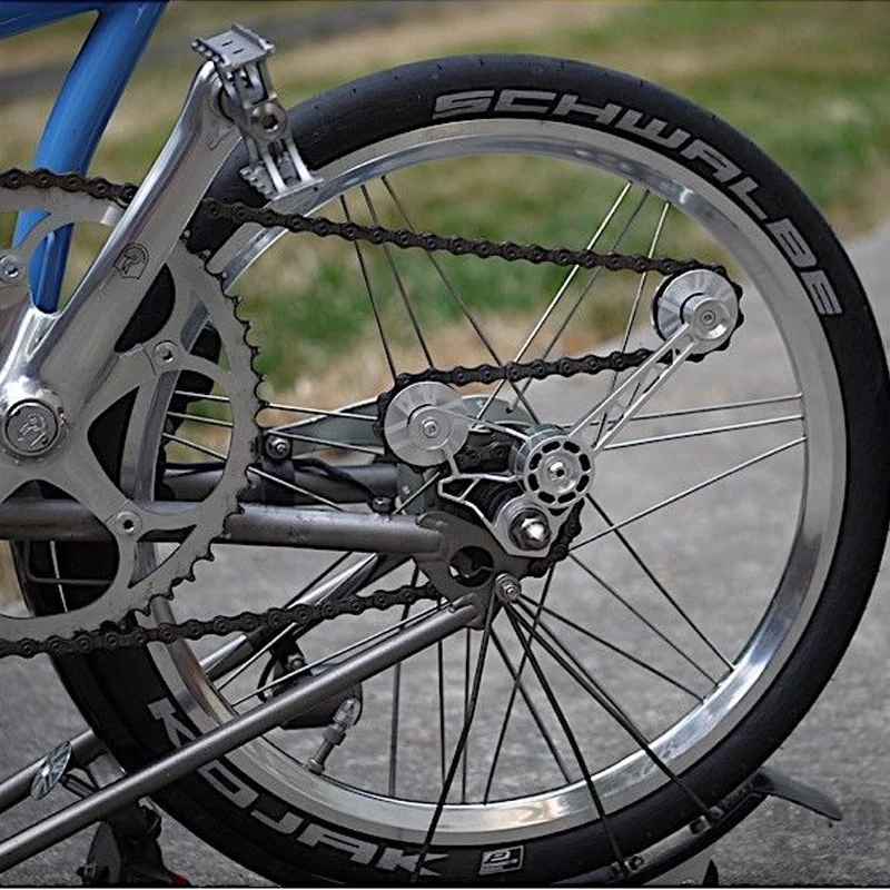TWTOPSE Pro, натяжитель цепи для велосипедного переключателя Brompton, бесшумный нейлоновый редуктор с ЧПУ, рама из алюминиевого сплава, 42,8 г, запчасти
