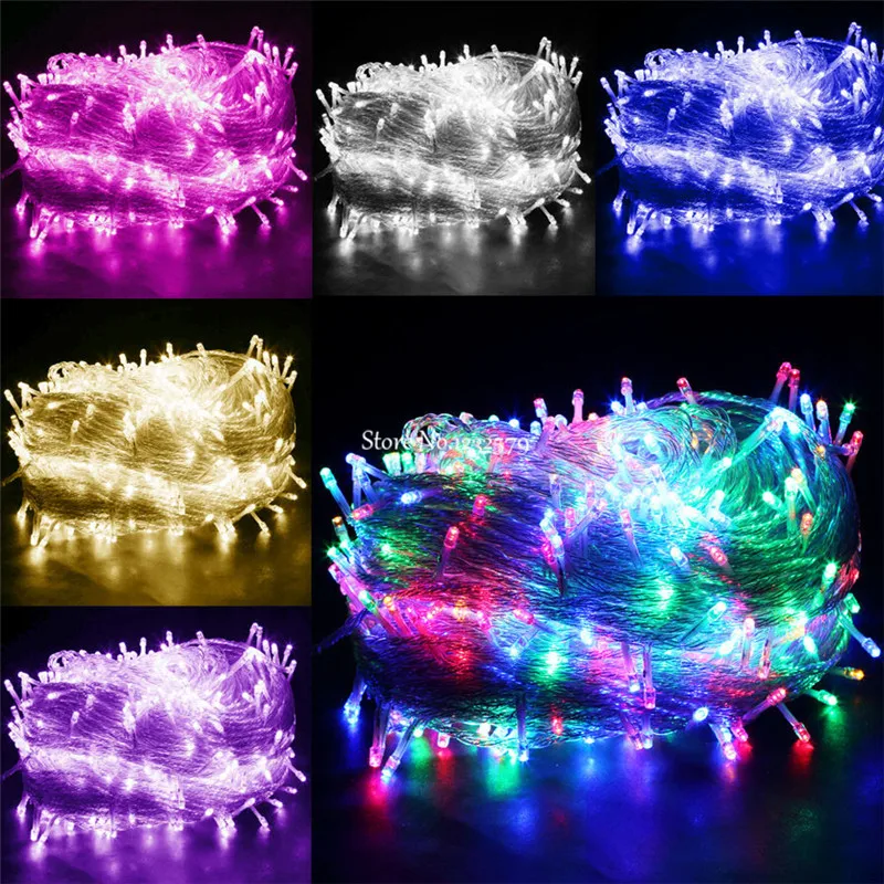 50 м 400 LED AC220V сказочные гирлянды рождественские свадебные украшения светильники